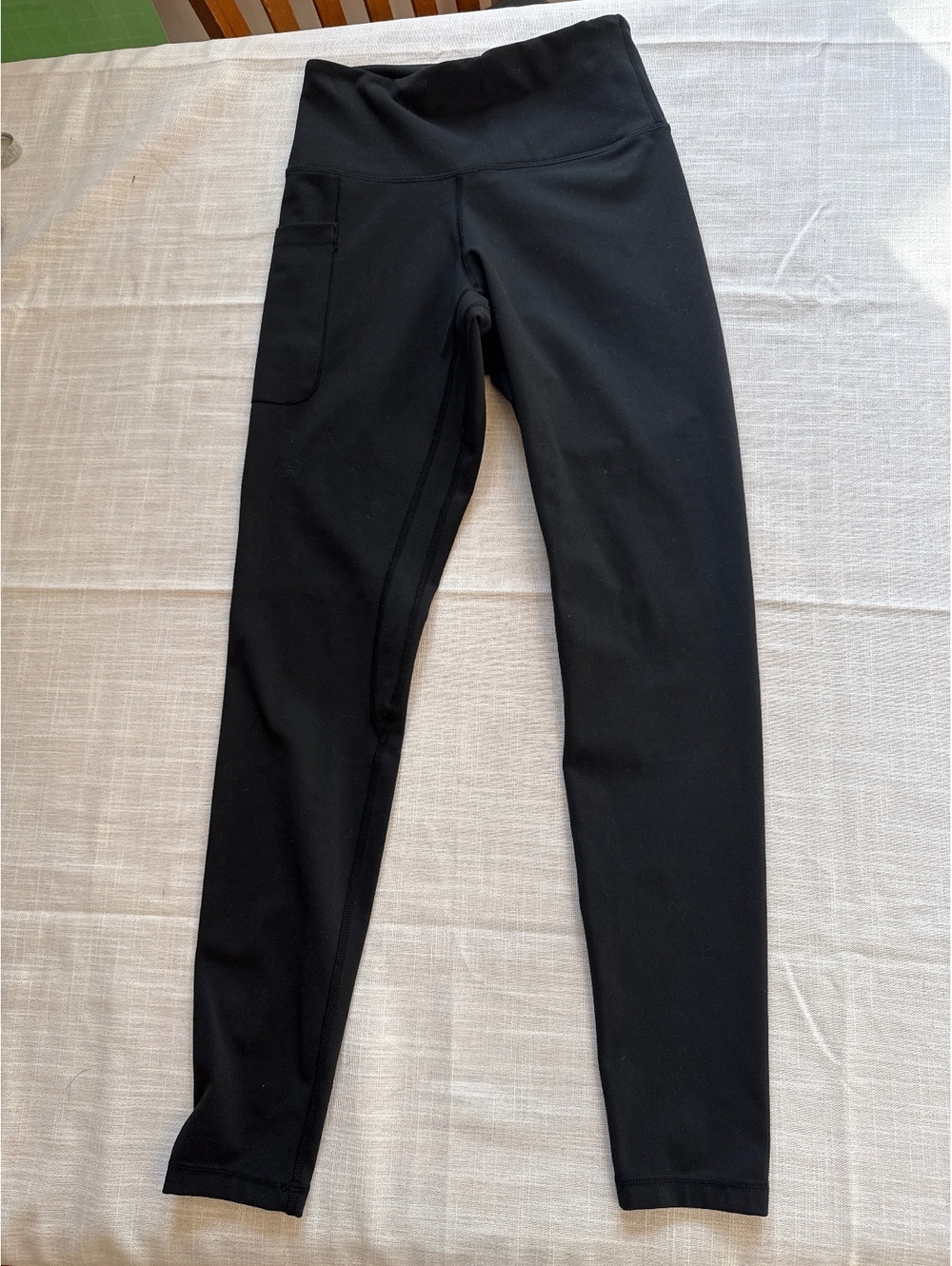 FETY Black High Waist Leggings with Side Pocket Size S
